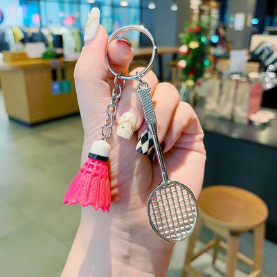 Portachiavi Badminton - Design Cool Lusso Portachiavi in Metallo Portachiavi Auto Portachiavi a Catena Ciondolo Per Appassionati Regalo