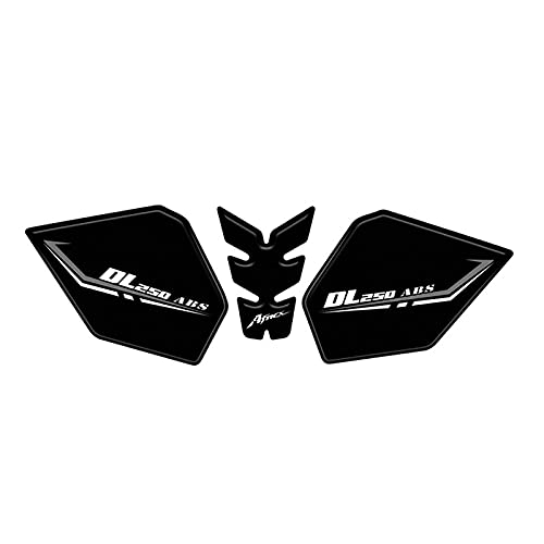 

AL-mart Motorcycle Side Middle Tank Pad Knee Grip Pad Insulation Fish Bone Sticker Scratch серый