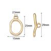 1 Set Stainless Steel Wave ShapedToggle ClasToggle Clasps Buckle Connectors For Bracelet Necklace DIY Jewelry Making Accessories