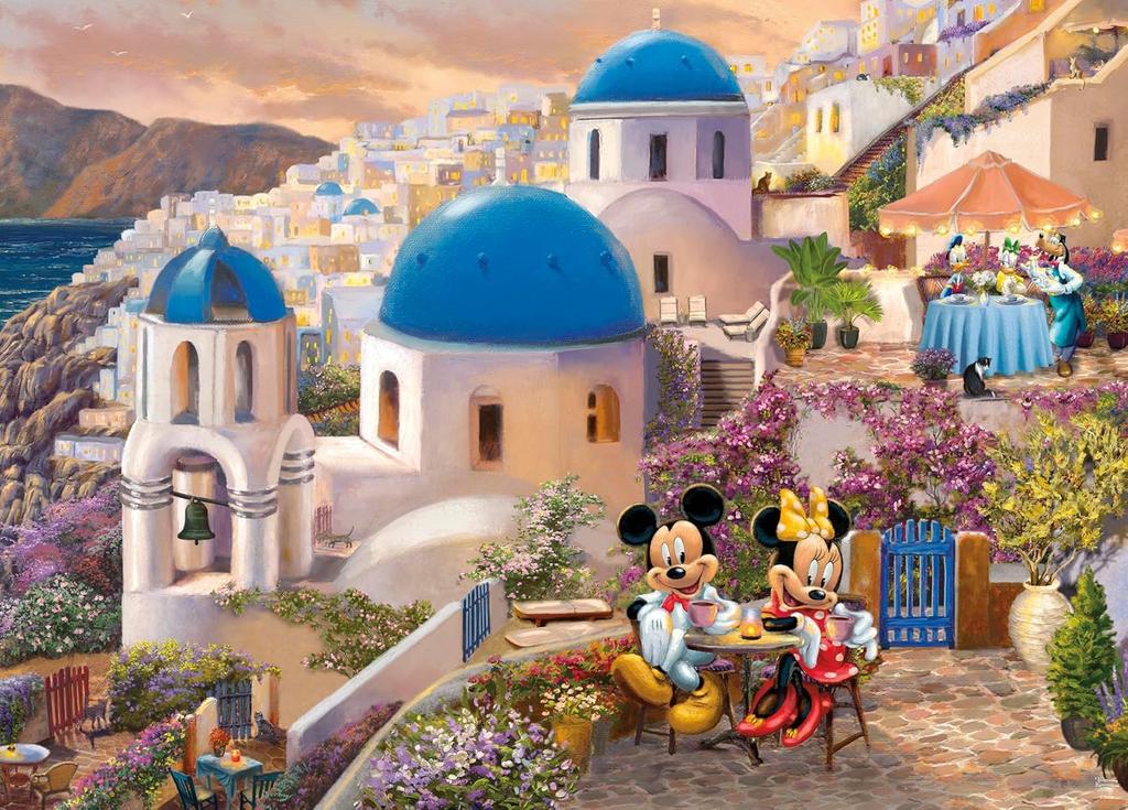 Ceaco - Disney - Thomas Kinkade - Mickey & Minnie in Greece - 1000 Piece Jigsaw Puzzle