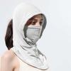 Ice Silk Sunscreen Hat With Mask Shawl Breathable UV Protection Mask School