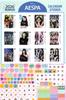 aespa ESPA Large Wall Calendar 2026 Sticker Set (Reiwa 8) + K-POP