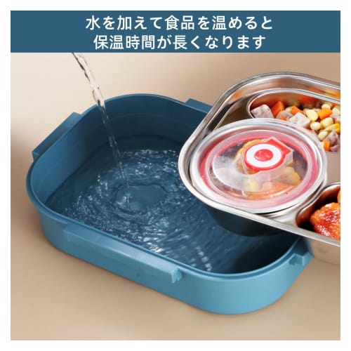 304 Stainless Steel Fast Food Box, 4-Compartment Lunch Box with Soup, Insulated, Large Capacity, Convenient Lunch Box with Compartments for Students a