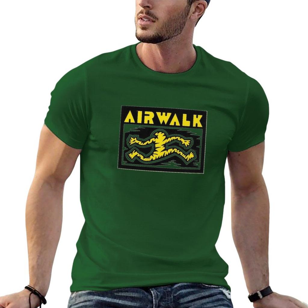 Nuovo Running Man, Airwalk Shoes T-shirt per Skateboard Design. T-shirt top carini t-shirt personalizzate t-shirt grafiche t-shirt da uomo alte