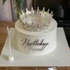 8 Styles Happy Birthday Queen Princess Cake Topper Acrylic Gold Silver Cake Toppers Birthday Party Cupcake Flag Decoration