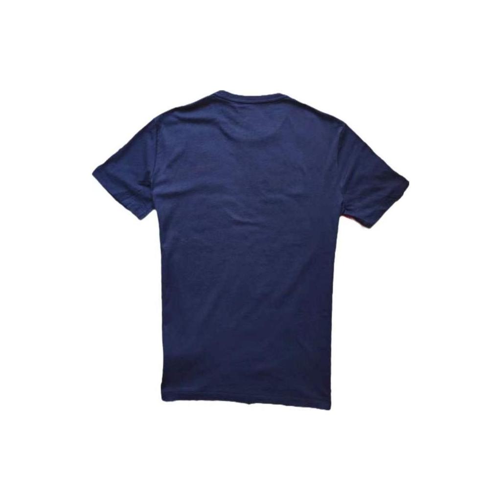 Polo Ralph Lauren ar logo apdrukāts ar apaļu kakla izgriezumu, ar īsām piedurknēm, parasta piegriezuma T-krekls Vīriešu topi Tumši zils 710858957-002