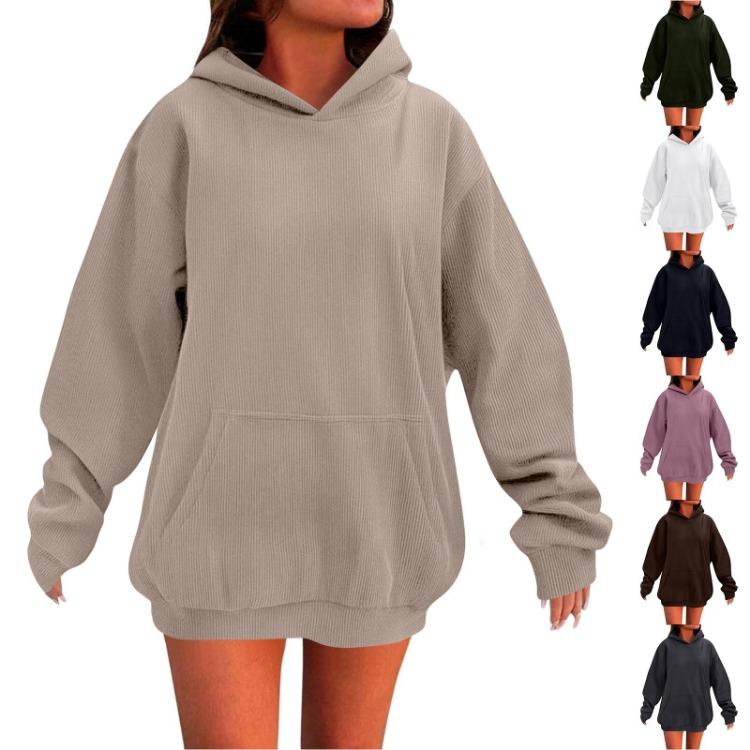 Oversized Fleece Hoodies For Women Long Sleeve Pullover Sweatshirts With Pocket