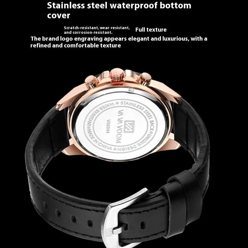 VA VA VOOM Brand Sports Watch Men's Waterproof Belt Business Watch