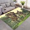 Vintage Fantasy Fairy Tale Illustration Area Rug Non‑Slip Floor Mat Carpet for Living Room Bedroom Home Interior Decoration