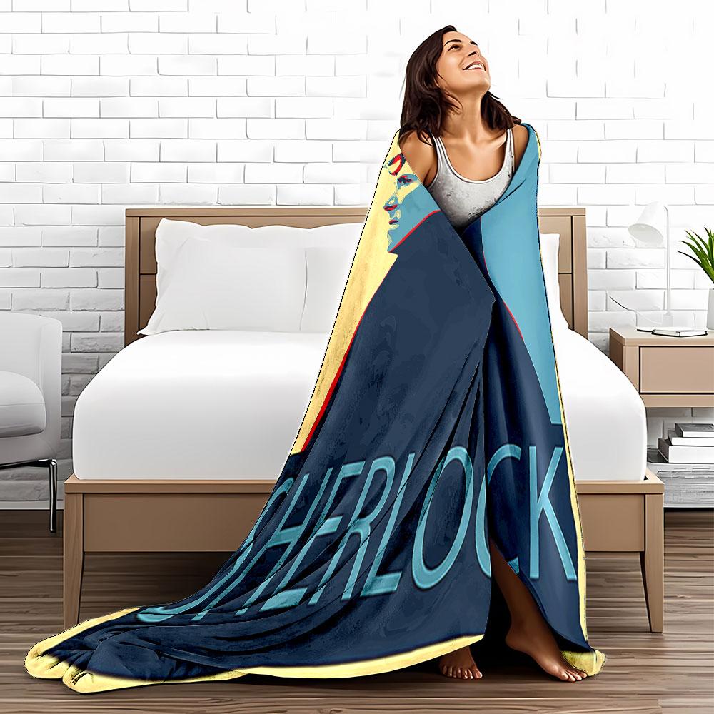 Sherlock Pop Art Blanket for All Seasons Blanket Lunch Break Throw Gift