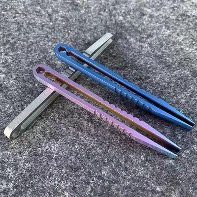 Titanium Tc4 Clip Tweezers Pick Up Clamping Edc Multipurpose Gadget Professional Outdoor Tool Camping Supplies