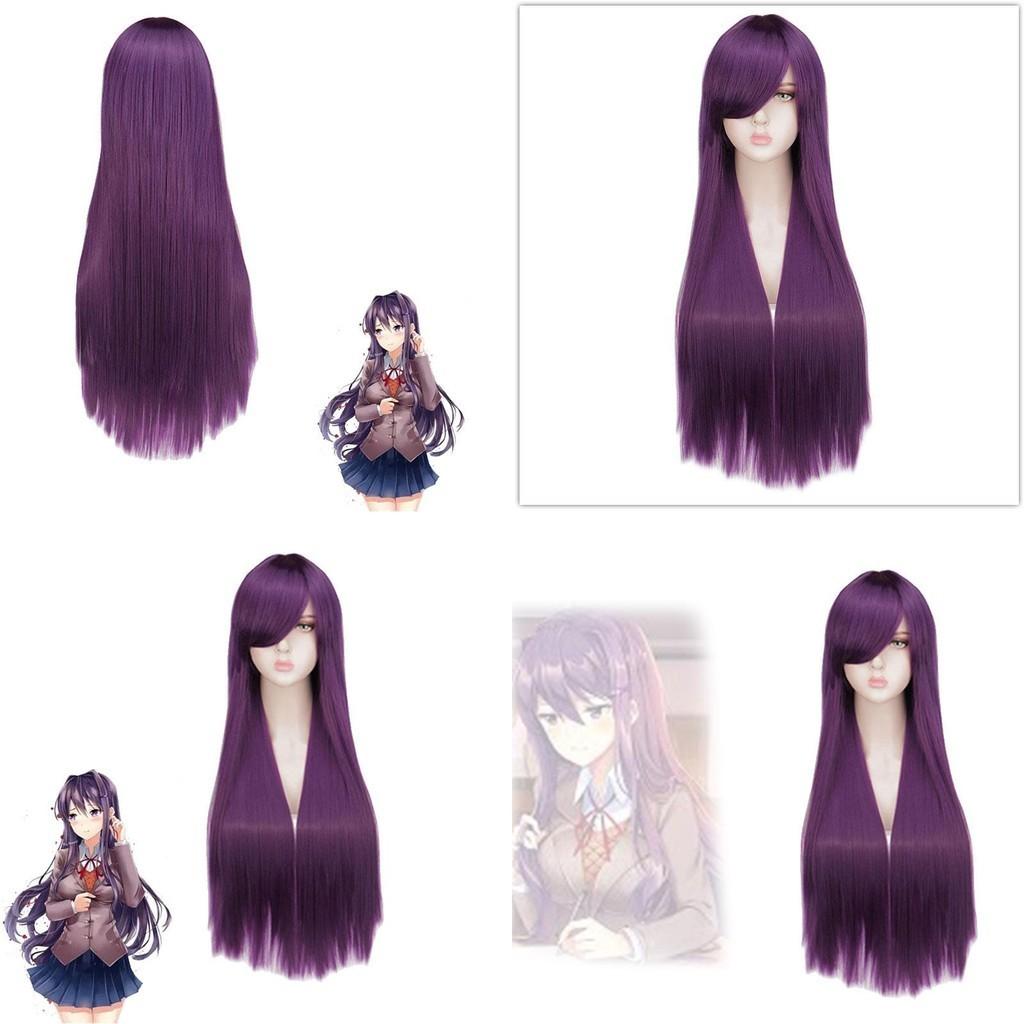 Parrucca Sintetica Lunga per Cosplay Anime Doki Doki Literature Club Yuri
