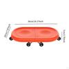 6 Wheel Abdominal Disc Roller Ab Exerciser Core Strength Training Waist Arm Leg Exercise