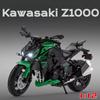 1:12 Kawasaki Z1000 Zx-10R Motorcycle Toy Model Music Light Miniature Models Shock Absorption Racing Motorbike Boyfreiend Gifts