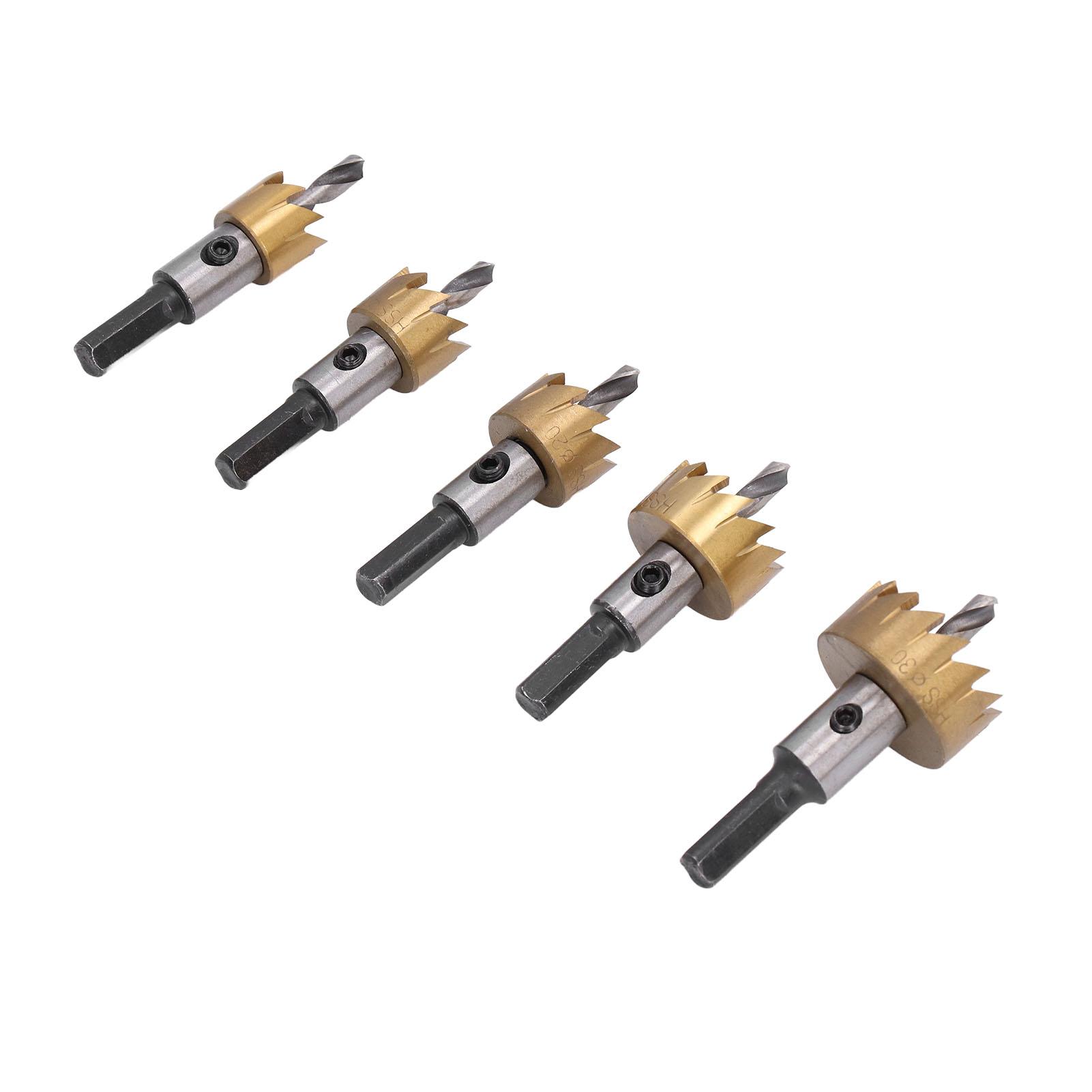 

5 шт. Высокоскоростная сталь Открывалка для сверления отверстий Высокоскоростная сталь Острый набор кольцевых пил для резки для ручного