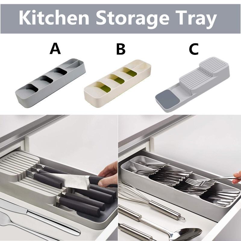 Cocina Insert Cutlery Flatware Organizador Bandeja Cuchara Cuchillo