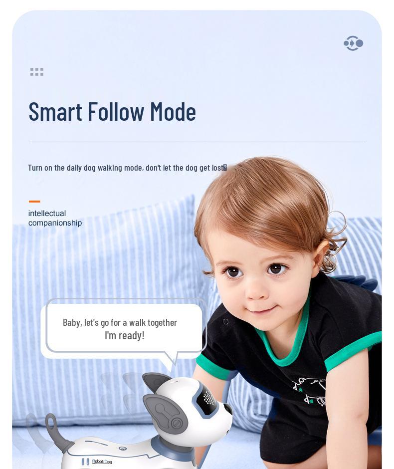 Interactive Smart Robot Dog Toy for Kids - Moves, Dances & Entertains