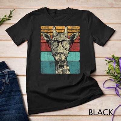 Retro Vintage Żyrafa - Miłośnicy Zwierząt Zoo Safari Żyrafy Koszulka Unisex