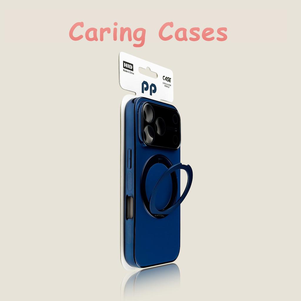 For iPhone 17 Pro Max Case Rotating Stand Electroplated with Lens Protector Film Anti-Drop Premium Case with iPhone 16 15 14 13