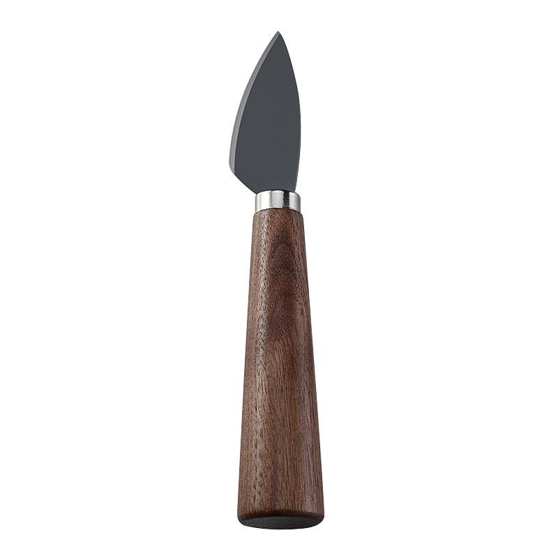 Non-Stick Stainless Steel Cheese Knife with Walnut Handle