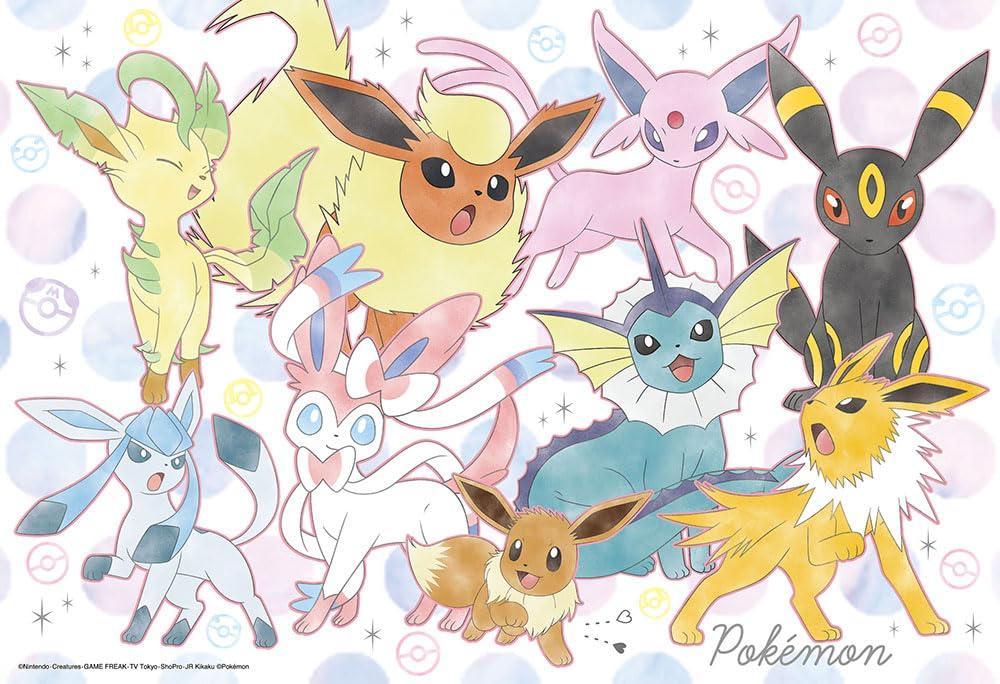 

[Made in Japan] Beverly 100-Piece Jigsaw Puzzle, Soft Colors, Eevee Friends (26x38cm) 100-061