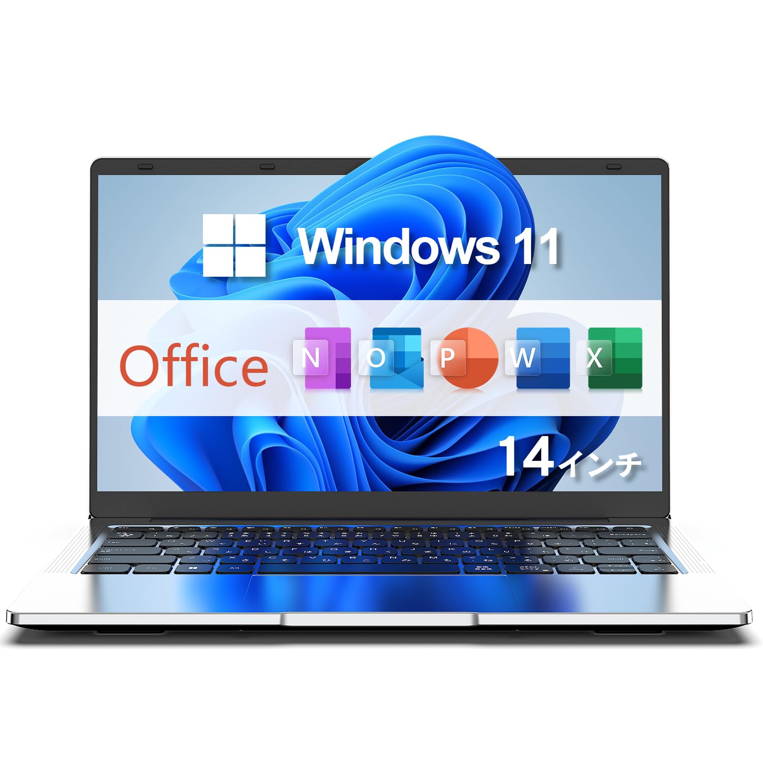 

VETESA Intel Windows Slim PC with Japanese Large 8GB 128GB USB Mini Supports Online and Students Laptop, N4000, 11, 14-inch Keyboard, Screen, Memory,