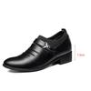 Fashion Men's Business Genuine Leather White Shoes Mens Dress Shoes Luxury Shoes Men Designers Wedding Shoes for Men 7CM Increasing