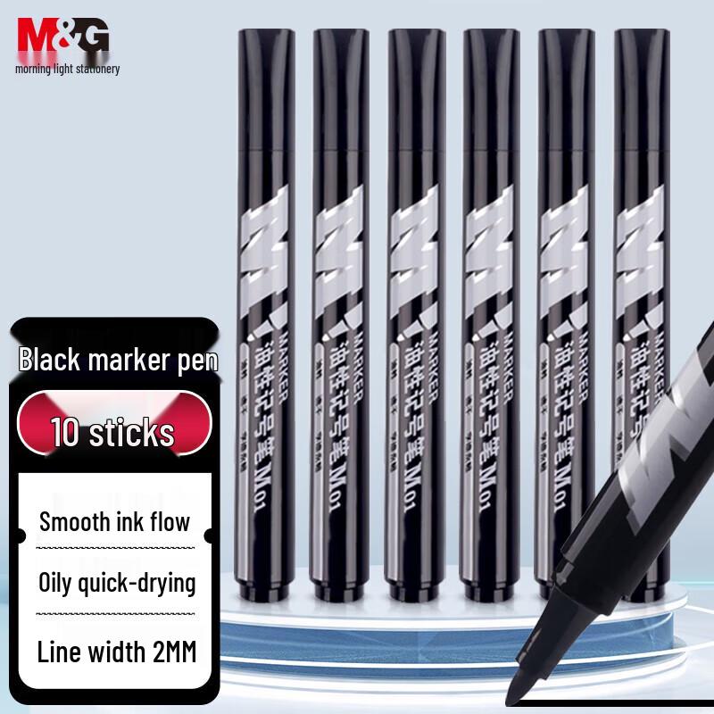 M&G M01 Black Oil-based Marker Pen