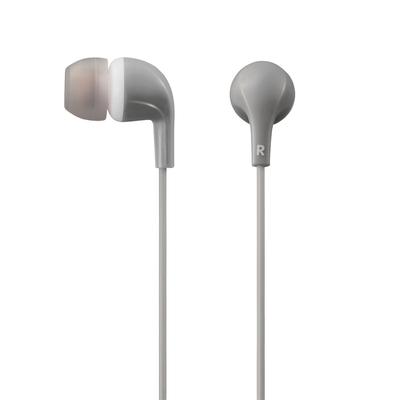 Elecom CN300 Stereo Kulak İçi Kulaklık, Gri, EHP-CN300AGY, İyi Dengelenmiş Ses Kalitesi ve Net Bas Sunar