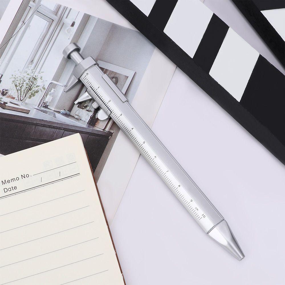 Creative with Blue Refill Ballpoint Ballpen Stationery Cursor Gifts Scale Ruler Pen School Office Supplies