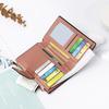 Short Multi-Functional Wallet Large Capacity Folding Zipper Bag Multi-Card Slot Leather Wallet/Coin Purse