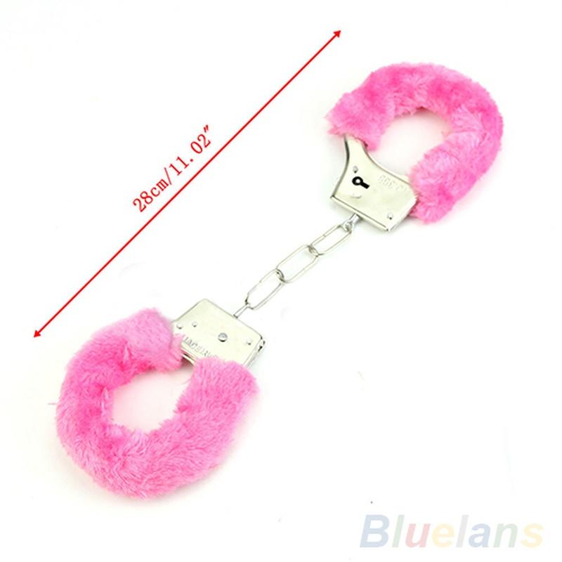 Furry Fuzzy Handcuffs Stylish Soft Metal Adult Night Party Game