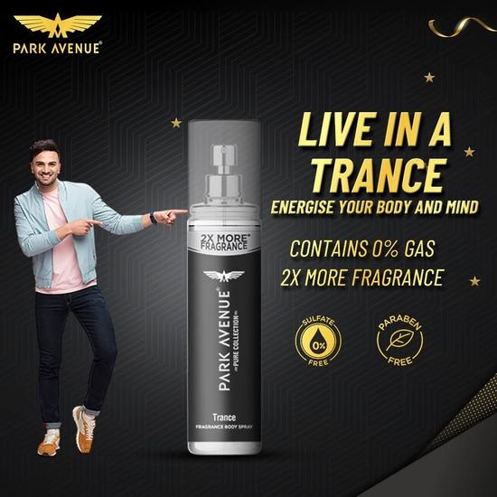 Park Avenue Pure Collection Trance Fragrance Body Spray for Men, 135ml