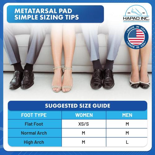 HAPAD Metatarsal Pad, Large, 3/8 thick - 6 Pairs of Pads by HAPAD
