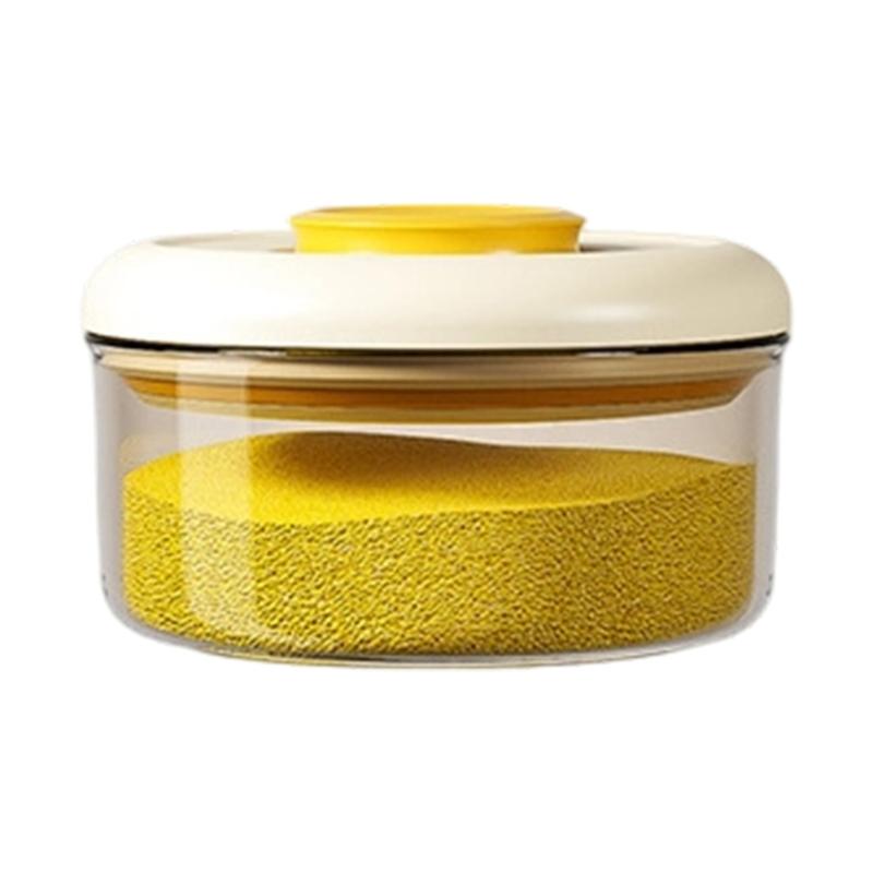 Stackable Kitchen Storage Container Press Lid Vacuum Seal Technology Space Efficient Designs for Food Preservation