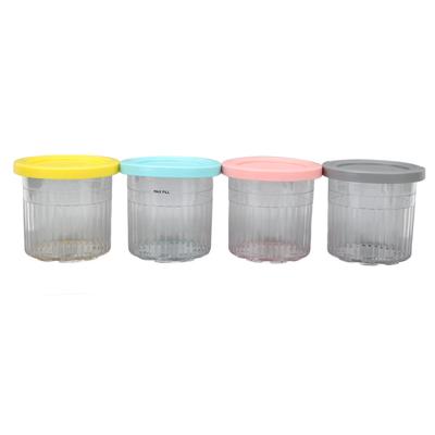 IJsbekers Containers 4 STUKS 600ml Herbruikbare Diepvries Voedselopslag Bakjes voor NC299AMZ NC300s