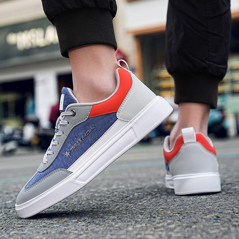Four Seasons Khaki Men's Skateboard Shoes Comfortable Breathable Flat Sneakers Man Retro Low-Cut Casual Shoes for Men Size 39-47
