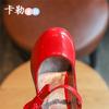Fashion Girls Leather Shoes Autumn Bowtie Sandals 2025 New Children Shoes High Heels Princess Sweet Sandals For Girls Party Gift PU