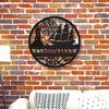 Vintage Nautical Metal Wall Art Personalized Home Decor Custom Rustic Sign