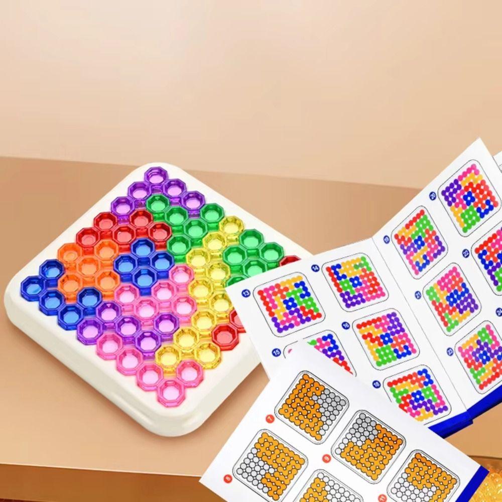 Geometric Blocks Sudoku Board Game Plastics Colorful Puzzle Intelligence Toys  Children's Day Gift