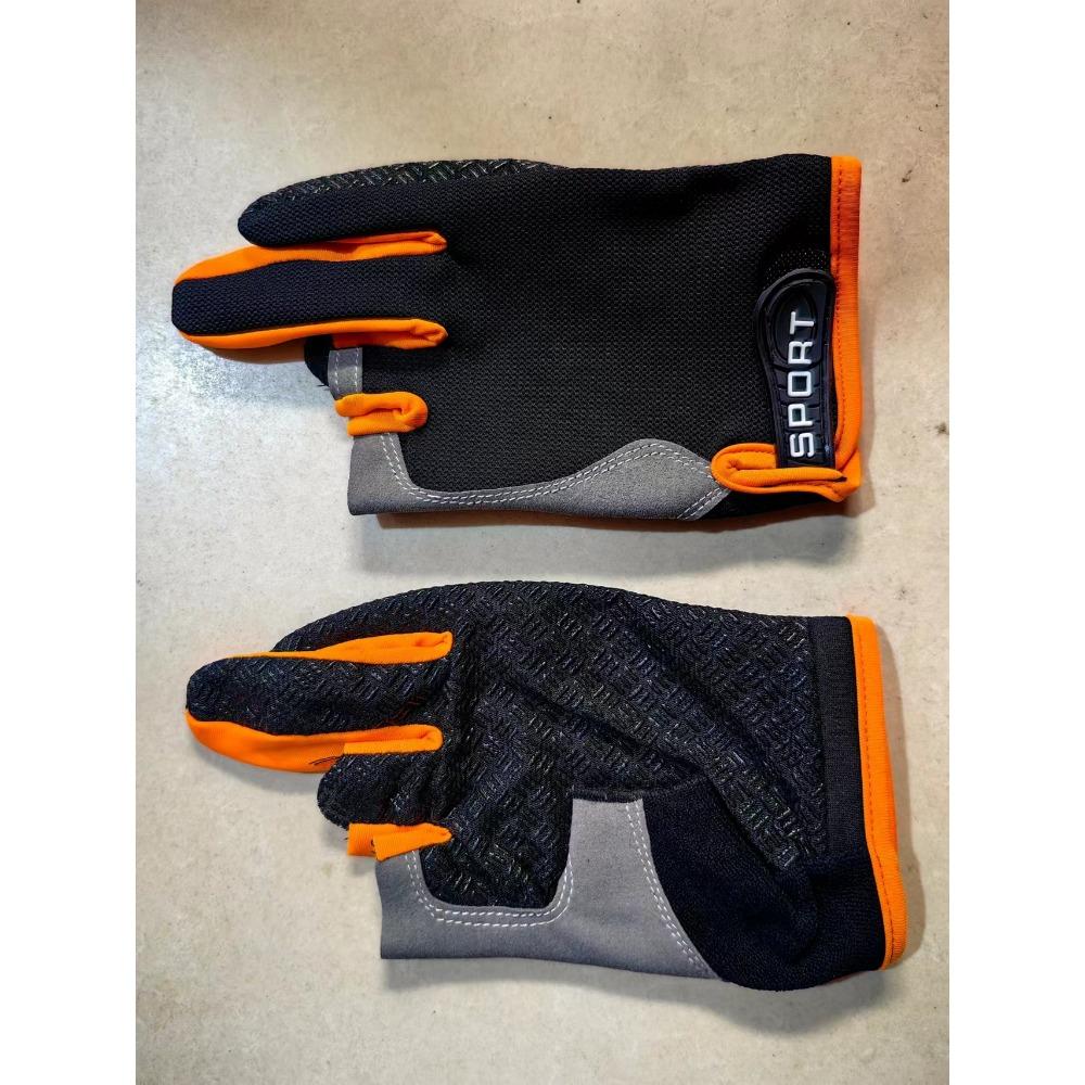 Spring and summer gloves outdoor sports cycling touch screen breathable non-slip sunscreen mesh bicycle fishing gloves