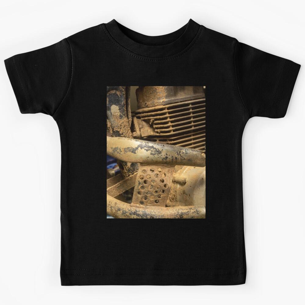 dirty motorcycle engine Kids T-Shirt 130