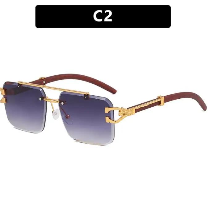 

Ins 2025 Luxury Designer UV400 Sunglasses Women Girls New Trendy Rimless Sun Glasses Ladies Vintage Small Round Gafas De Sol