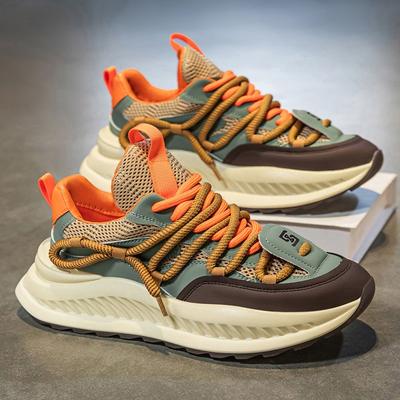Men Platform Sneakers  New Breathable Casual Shoes Designer Men's Dad's Shoes Height Increase Platform Sport Shoe Man Shoes