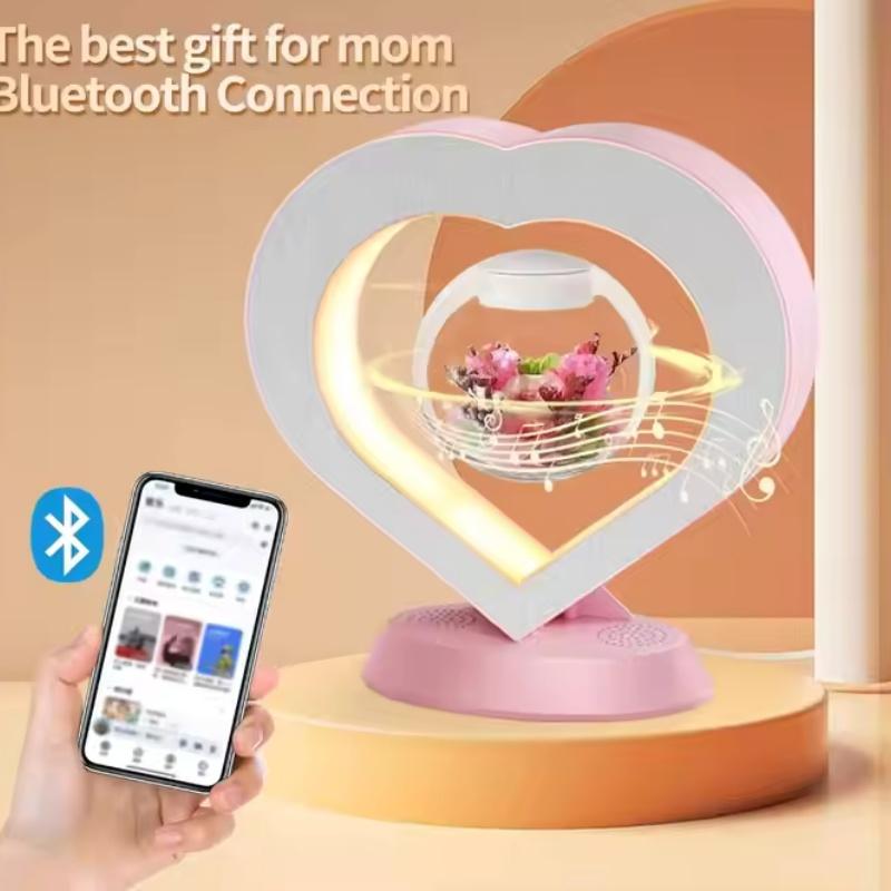 Flor Eterna com Levitação Magnética e Alto-falante Bluetooth Presente Único para Mãe, Namorada, Dia dos Namorados, Presente Romântico