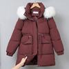 Fashion Winter Coats Woman Long Parkas Hooded Faux Fur Collar Thick Warm Women's Jackets