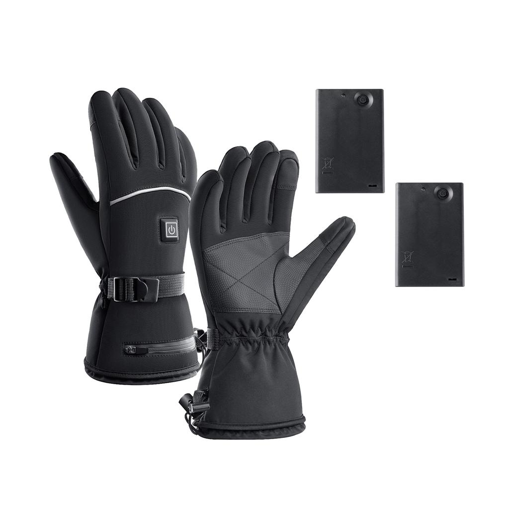 Heizhandschuhe für Männer und Frauen, Winter-Handwärmer, wasserdicht, Touchscreen-Handschuh, Guantes für Outdoor-Rennen, Fahrrad, Ski, Thermohandschuhe