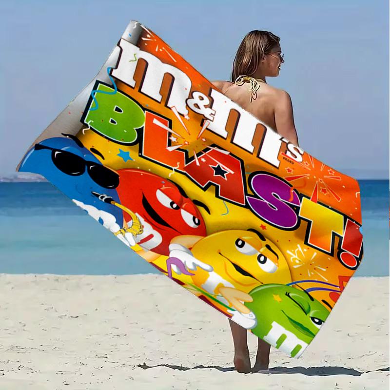 M Bean Beach Towel Microfiber Beach Towel Super Soft & Absorbent for Bath, Beach, Travel  Bath Time Accessory, Fan gifts
