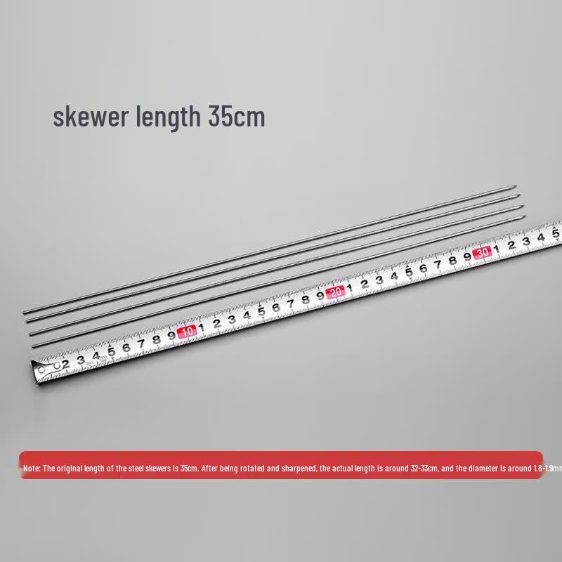 Ronglv Stainless Steel Round BBQ Skewers