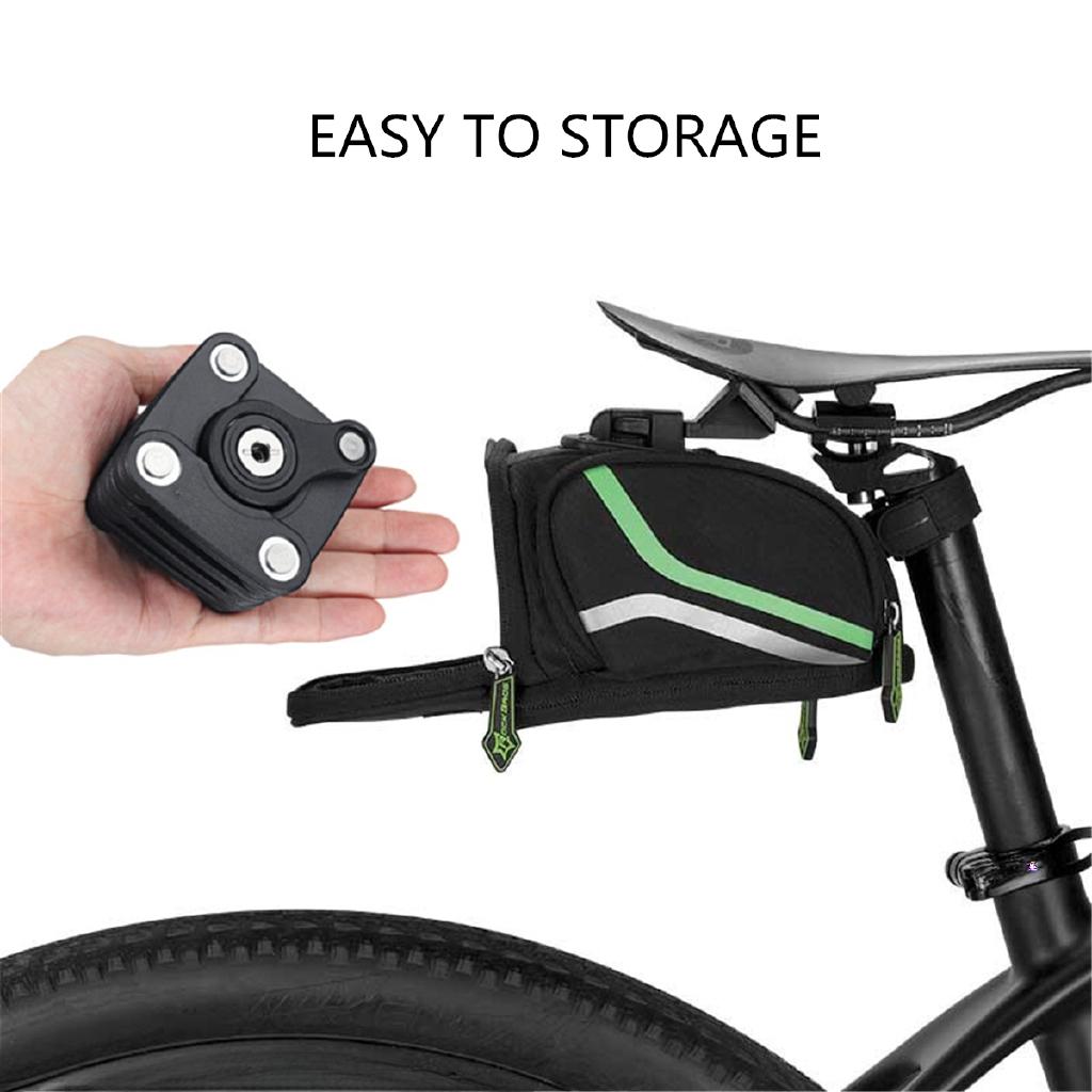 New 20 Sections 12 Level Portable Folding Bike Lock Digit Code Or Key Safety Chain Lock Hamburg-Lock Bicycle AntiTheft Locks Mount Bracket Bike Chain